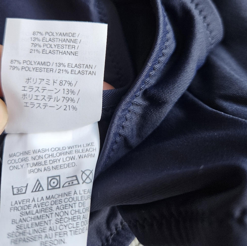 J.Crew plunging scoopneck swimsuit, 8, blue - Picture 5 of 5